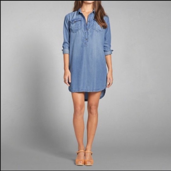 abercrombie denim dress